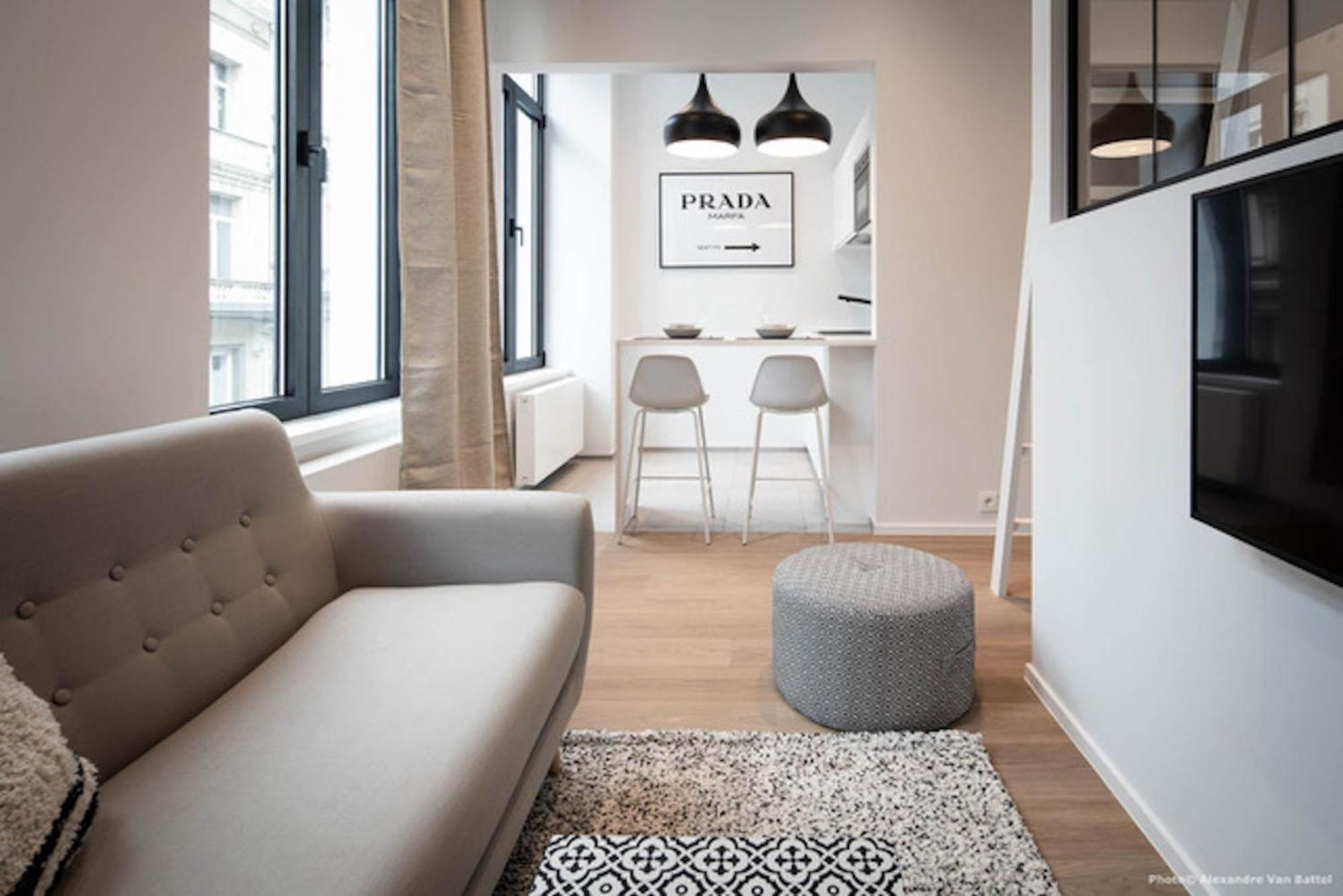 Studios Fully Equipped Near Place Stephanie Bruxelles Eksteriør billede